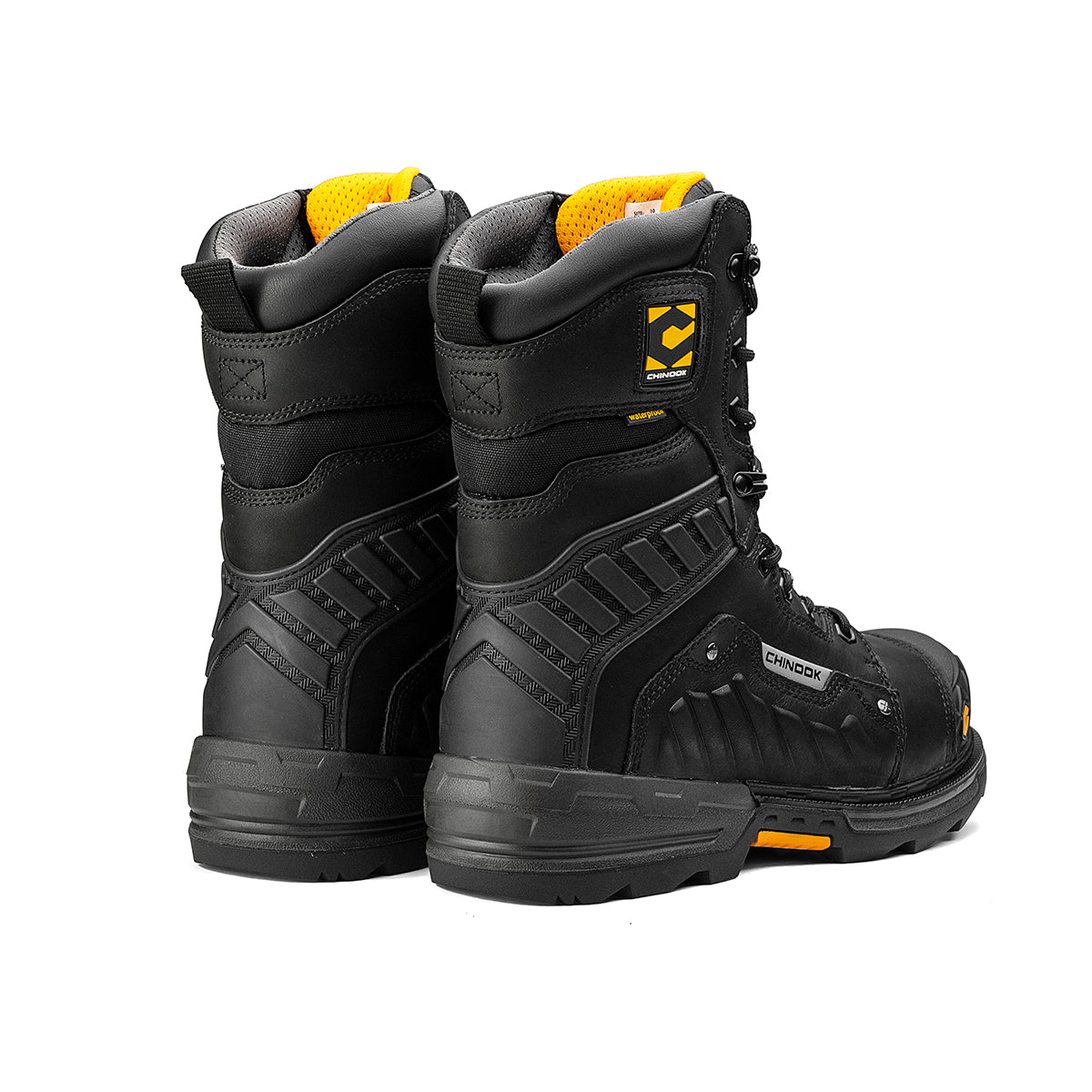 Scorpion 9” Composite Toe Men’s Waterproof Work Boot - Black From Chinook Footwear