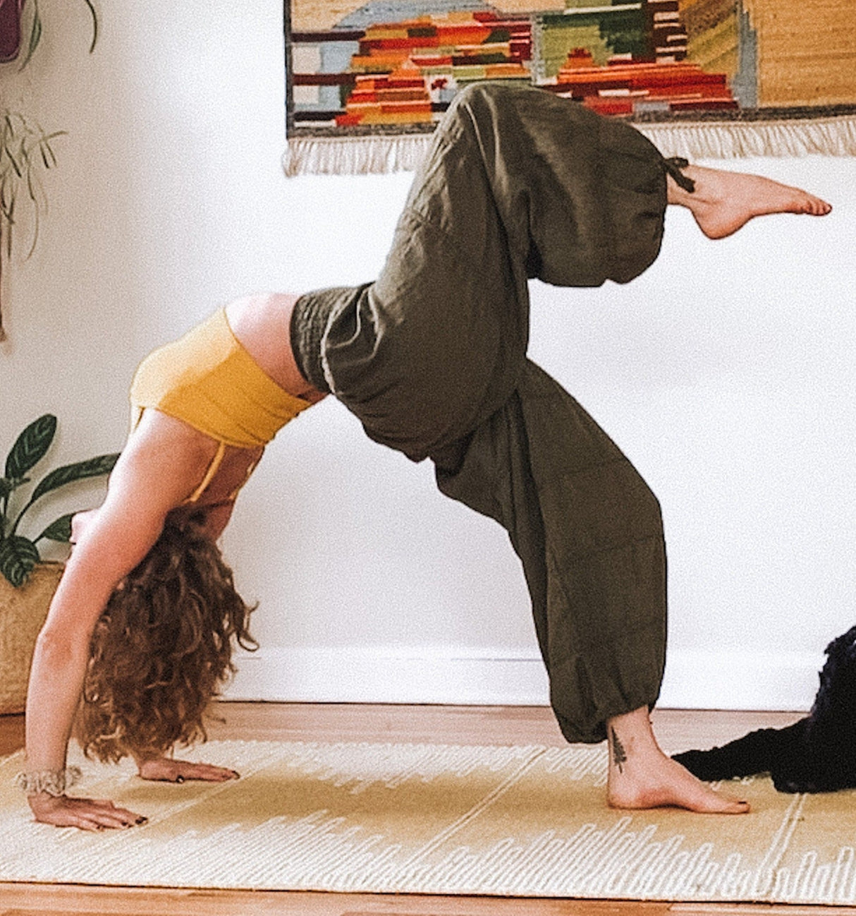 Natural Yoga Pant From Cotton Flower Clothing