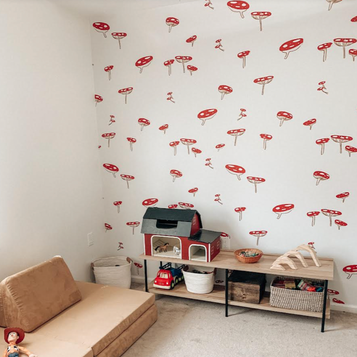 Amanita Wallpaper by Shop Pudge from Loomwell Home Goods