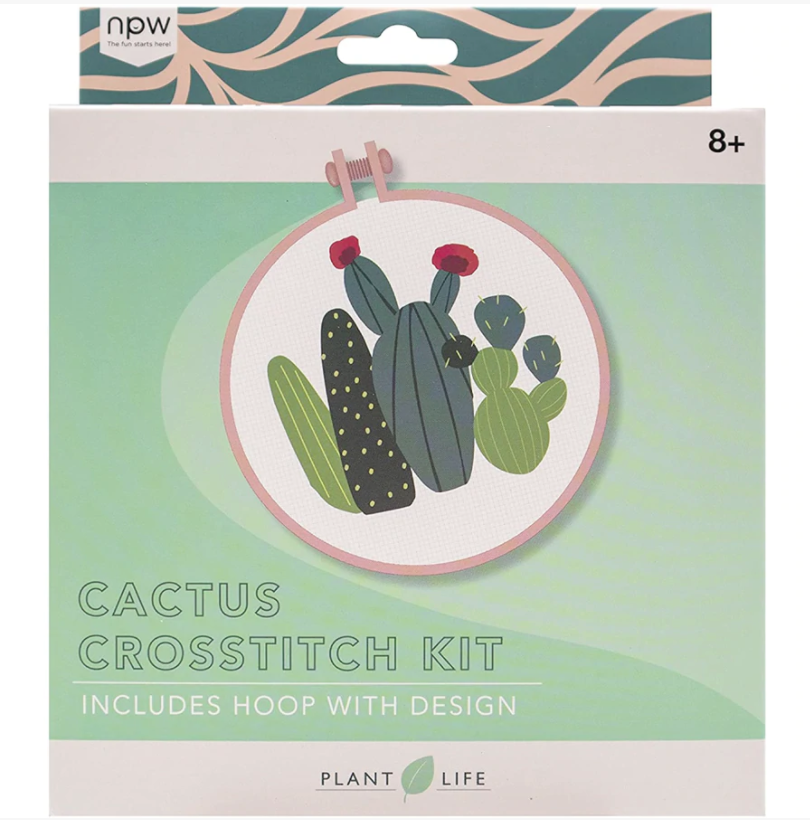 Cactus Cross Stitch Kit by Quirky Crate