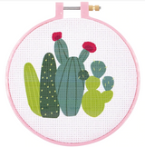 Cactus Cross Stitch Kit by Quirky Crate