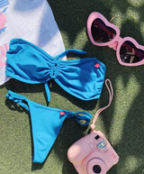 Soho: High Waisted Bottom w/ 2 Top Option in Teal From Chynna Dolls