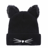 Cat Ears Knit Beanie from Medusa's Makeup