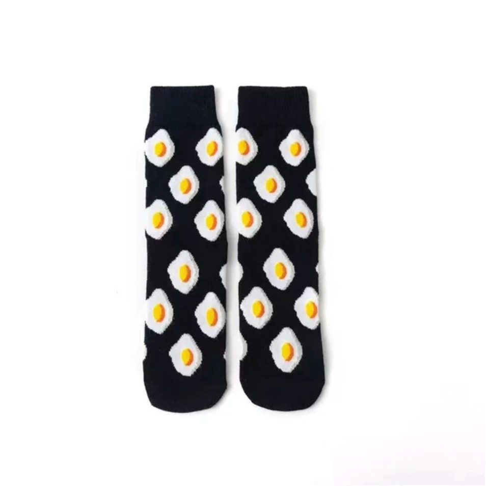 Black Fried Egg Socks from Medusa's Makeup