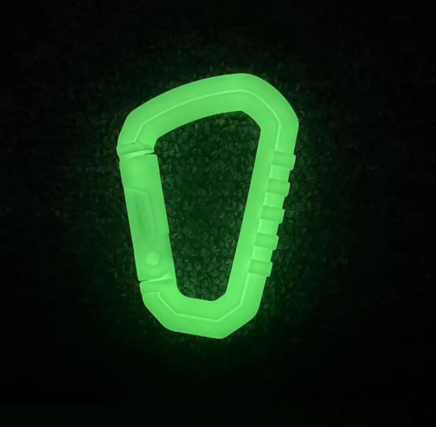 Ghost Glow Carabiner Clip Hook Keychain | from ONE SHEAR