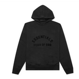 Fear of God Essentials Black Bonded Hoodie (Jet Black) from LacedUp