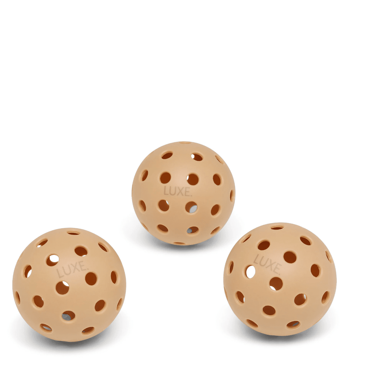 Tan Pickleballs - Pack of 3 from LUXE Pickleball