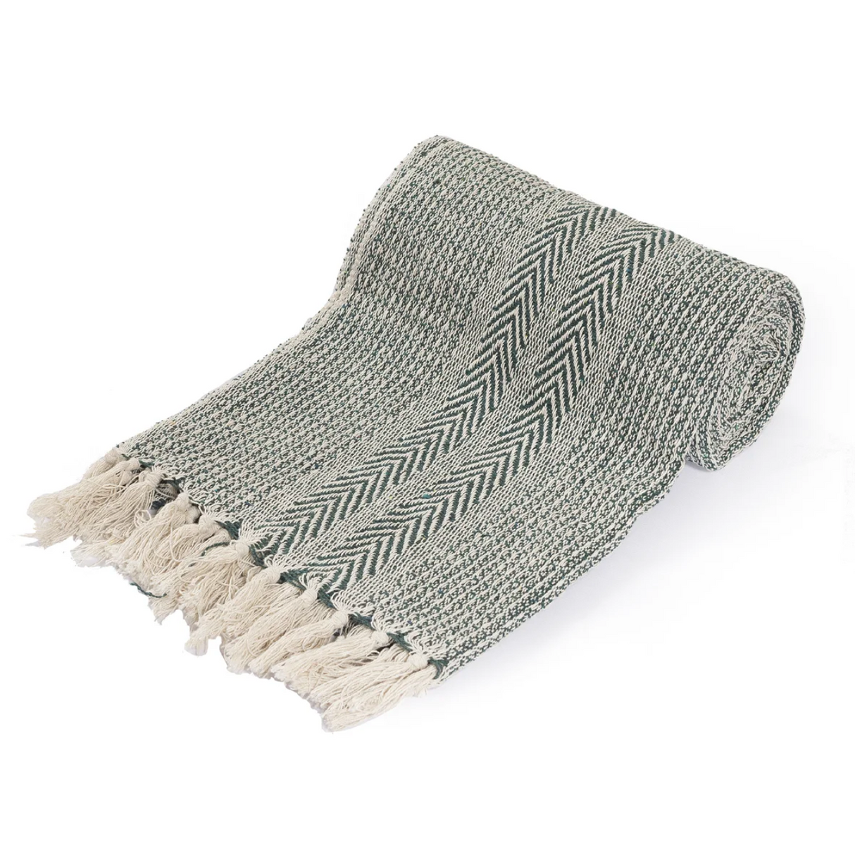 Big Herringbone Knit Cotton Throw Blanket From Abroad Modern