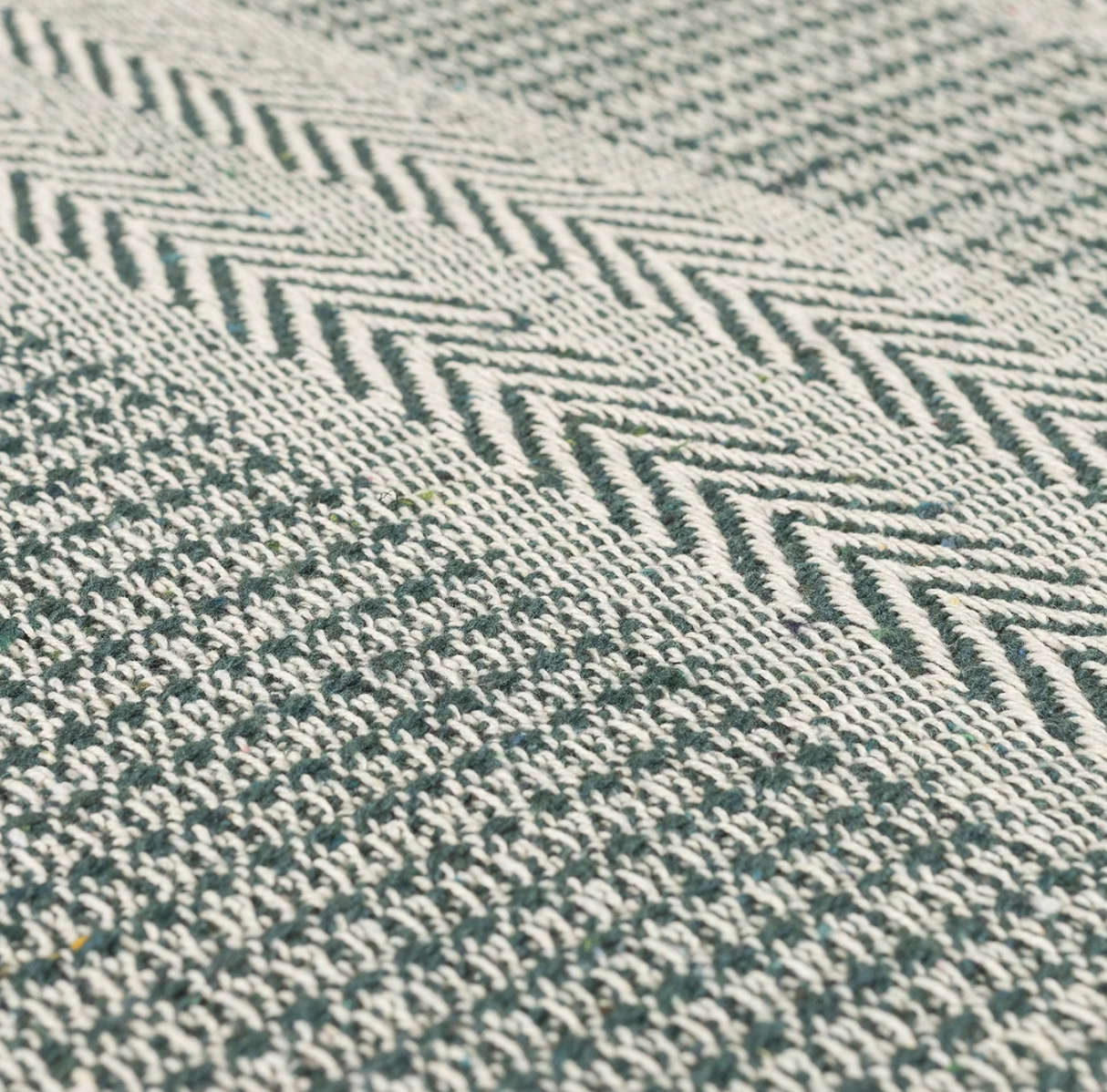 Big Herringbone Knit Cotton Throw Blanket From Abroad Modern