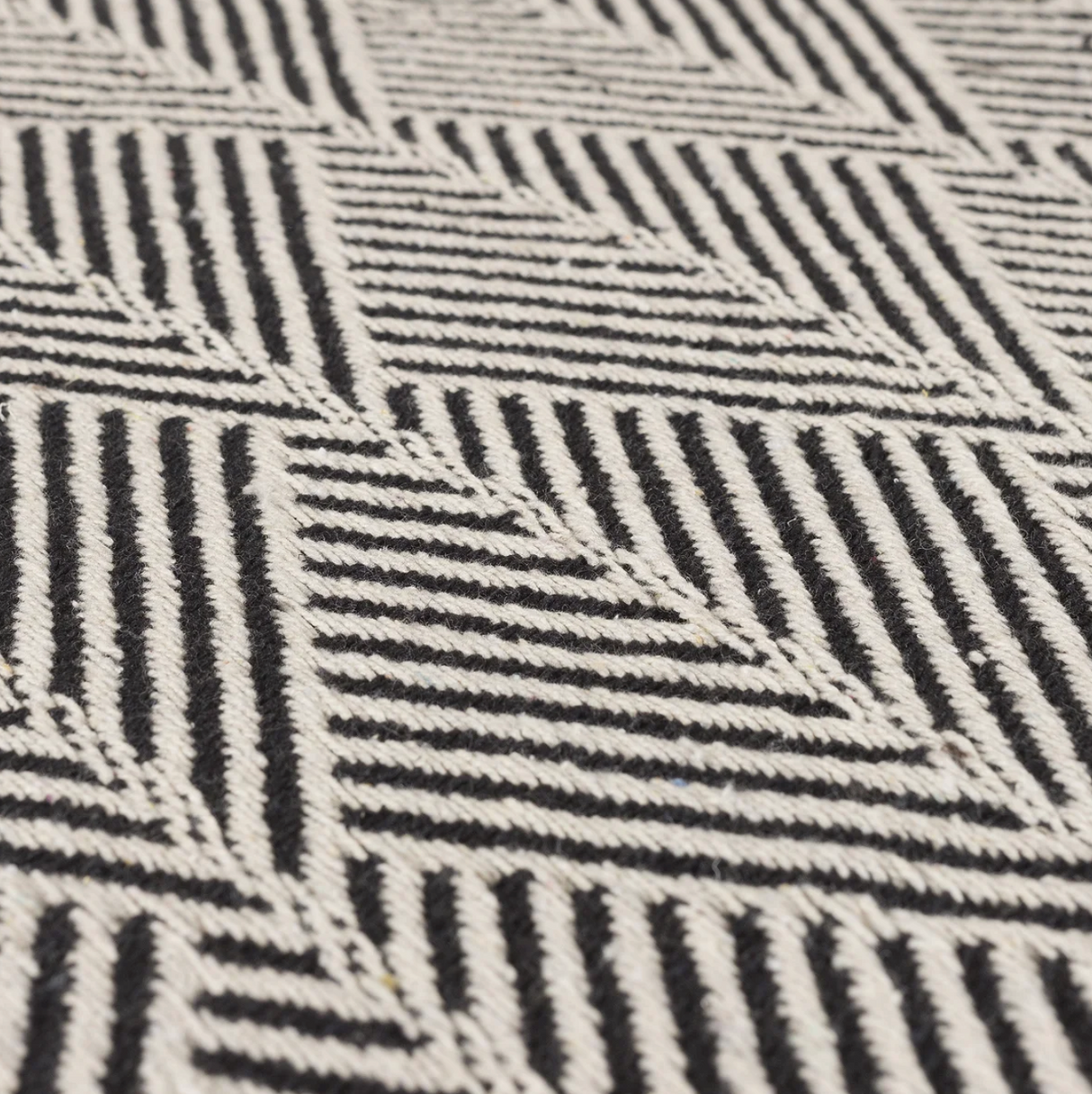 Big Herringbone Knit Cotton Throw Blanket From Abroad Modern