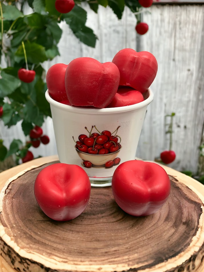 CHERRIES Cherry shaped wax melts | BITE ME fruit punch scent | Fake Food | 5.25 oz From Eartherella Soap & Candle Co.