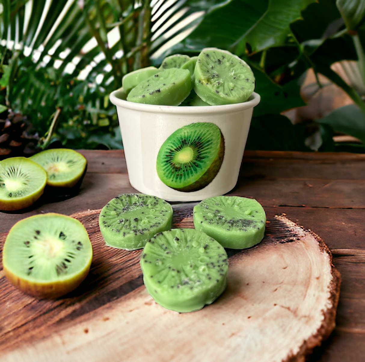 KIWI SLICES Wax Melts | Fake Food | 4 oz From Eartherella Soap & Candle Co.