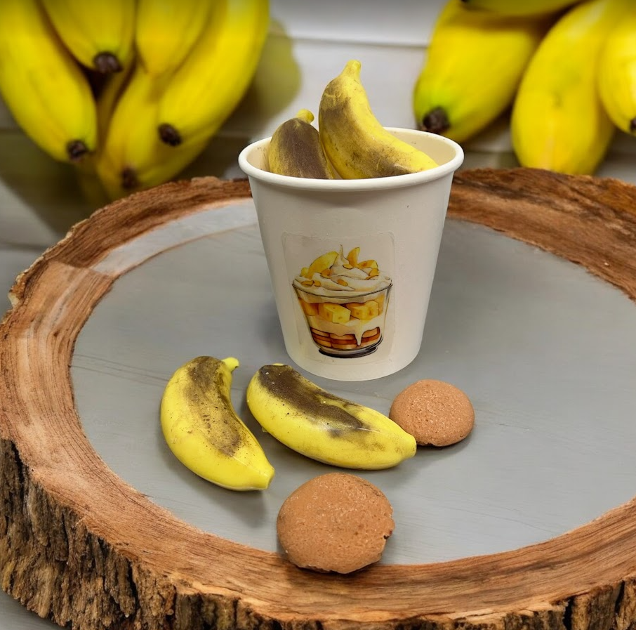 BANANA PUDDING Wax Melts | Fake Food | 6.25 oz From Eartherella Soap & Candle Co.
