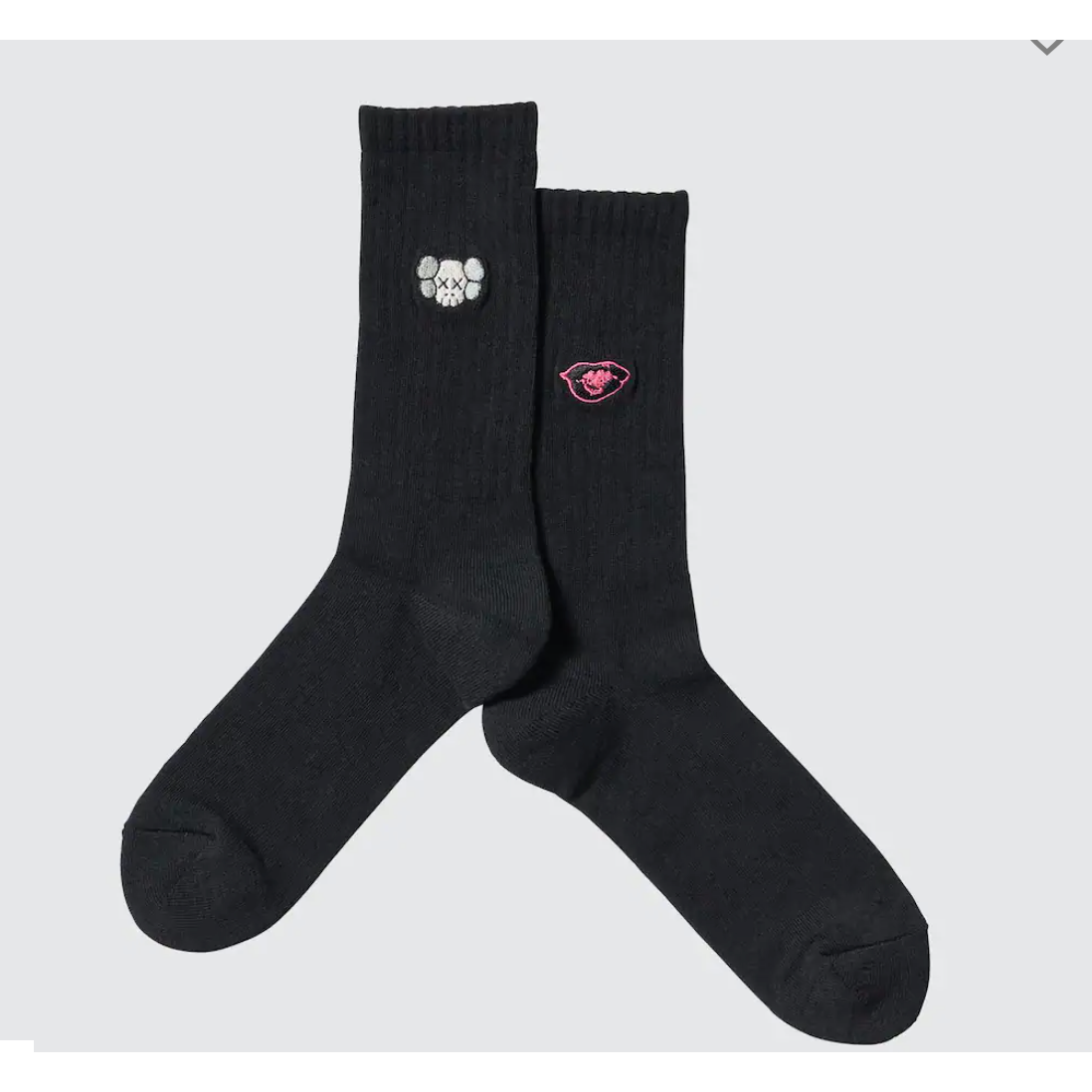 KAWS x Uniqlo Warhol Black UT Socks from LacedUp