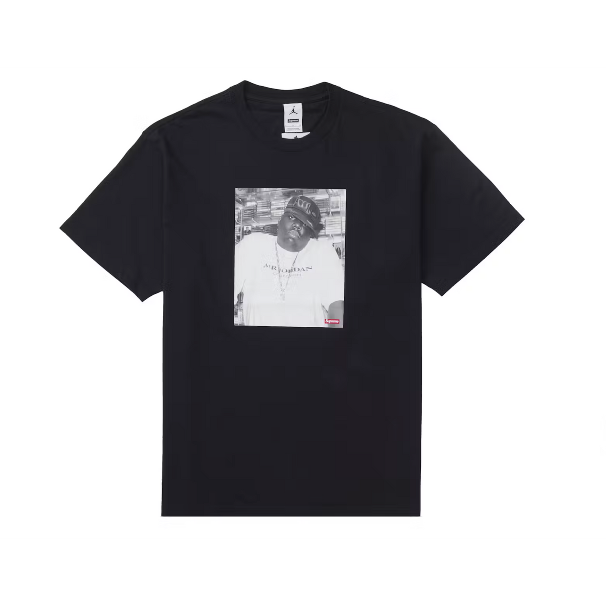 Supreme Jordan Biggie S/S Tee T-Shirt Top (Black) from LacedUp
