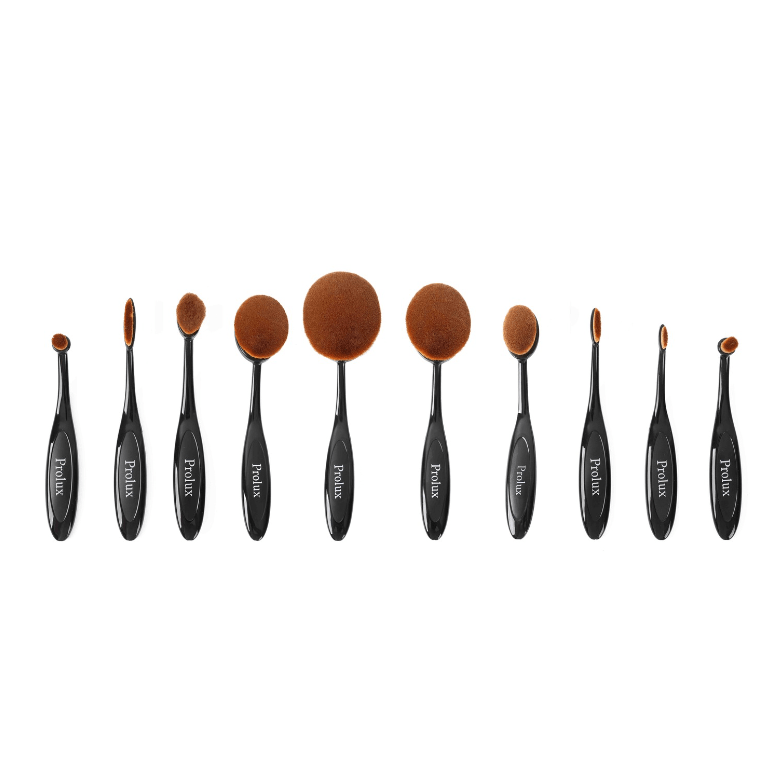 Oval Deluxe Brush Set from Prolux Cosmetics