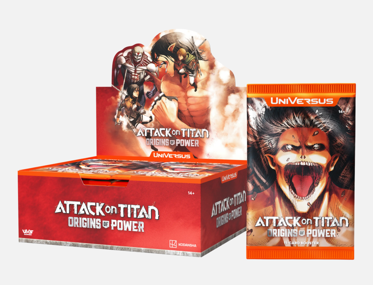 ATTACK ON TITAN: ORIGINS OF POWER BOOSTER PACK from THE MIGHTY HOBBY SHOP