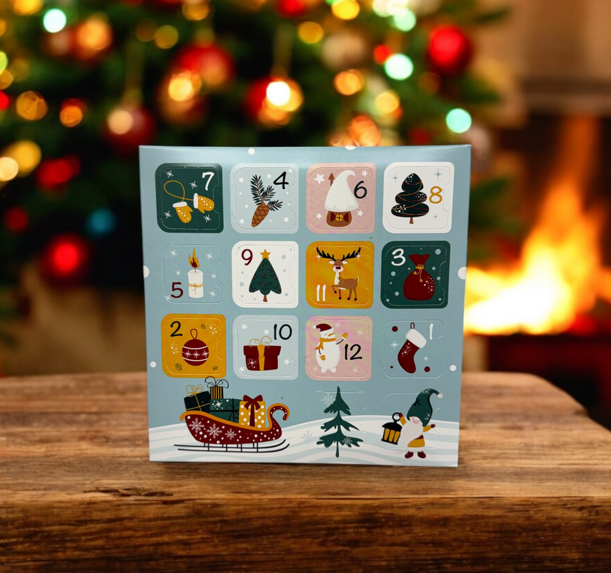 CHRISTMAS Advent Calendar | 16 wax melts |  8oz From Eartherella Soap & Candle Co.
