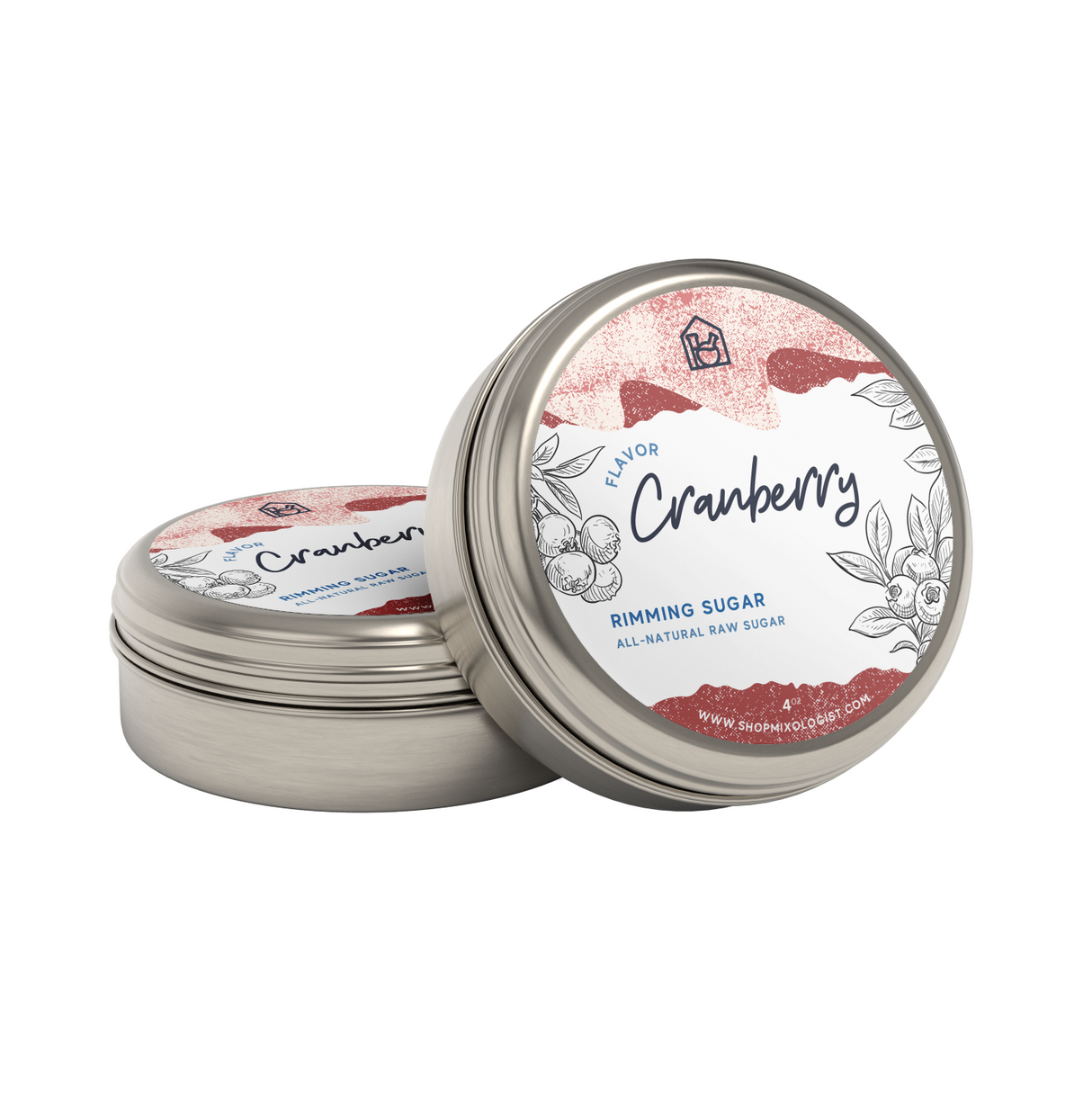Cranberry Rimming Sugar from Mixologist Warehouse