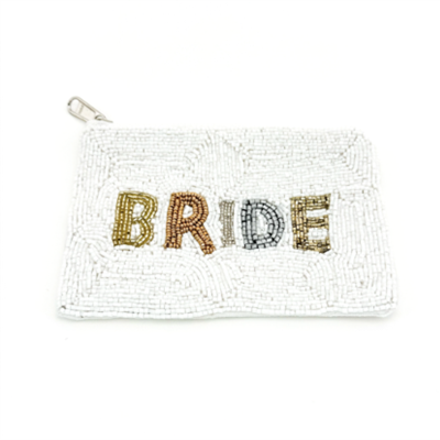 Beaded Bride coin bag through MARKET