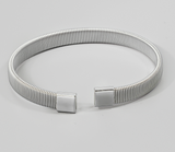 Flat Coiled Metallic Cuff Bracelet Through MARKET