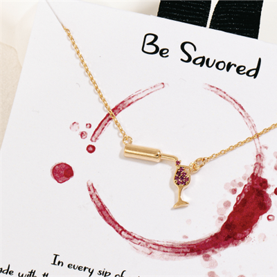 Pouring Wine Pendant Necklace through MARKET