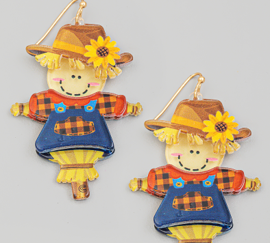 Fall Scarecrow Earrings through MARKET