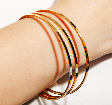 Stainless Steel Three Row Bracelet through MARKET