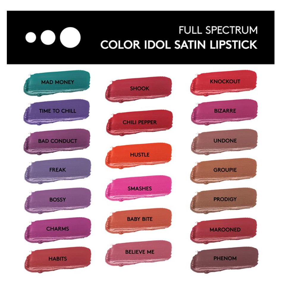 COVERGIRL Full Spectrum Color Idol Satin Lipstick from VIAI BEAUTY