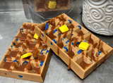 Giant BLUEBERRY WAFFLES  Wax Melts | Fake Food | 2 Waffles | 7.5 oz From Eartherella Soap & Candle Co.