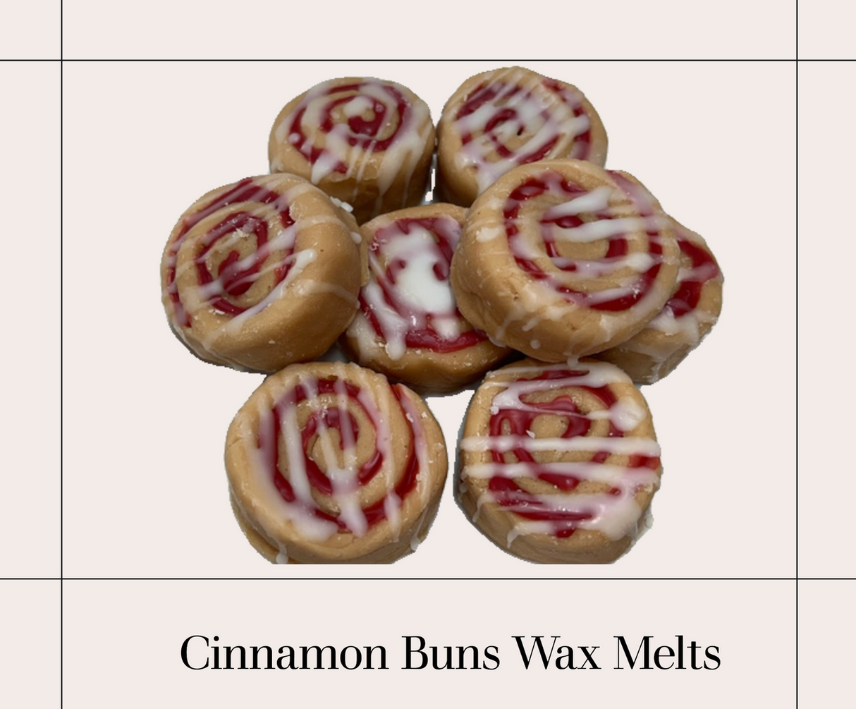 Realistic CINNAMON BUNS Wax Melts | Wax Embeds for Candles | Fake Food | 6 oz From Eartherella Soap & Candle Co.