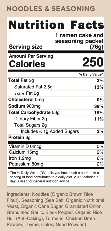 Organic Ramen Noodles from Clean Monday Meals