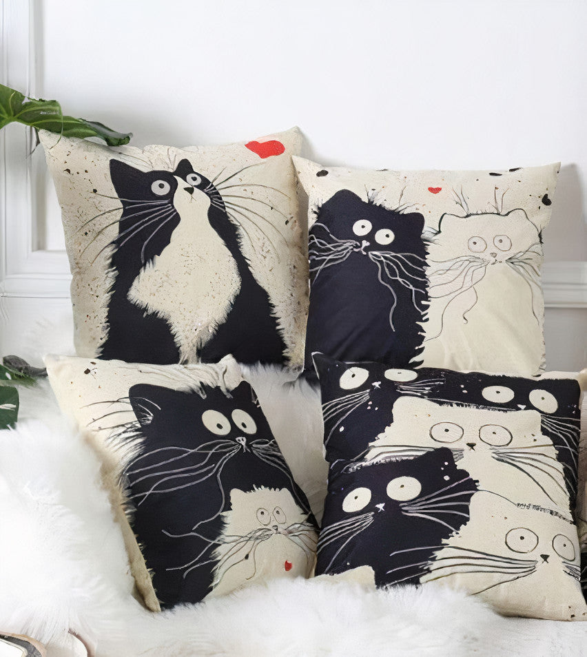 Meow Meow Cushion Covers from Moderny