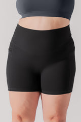 Supersculpt™ Midi Short with Pockets - Black from POPFLEX