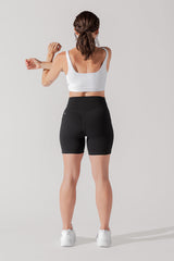 Supersculpt™ Midi Short with Pockets - Black from POPFLEX