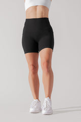 Supersculpt™ Midi Short with Pockets - Black from POPFLEX