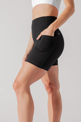 Supersculpt™ Midi Short with Pockets - Black from POPFLEX