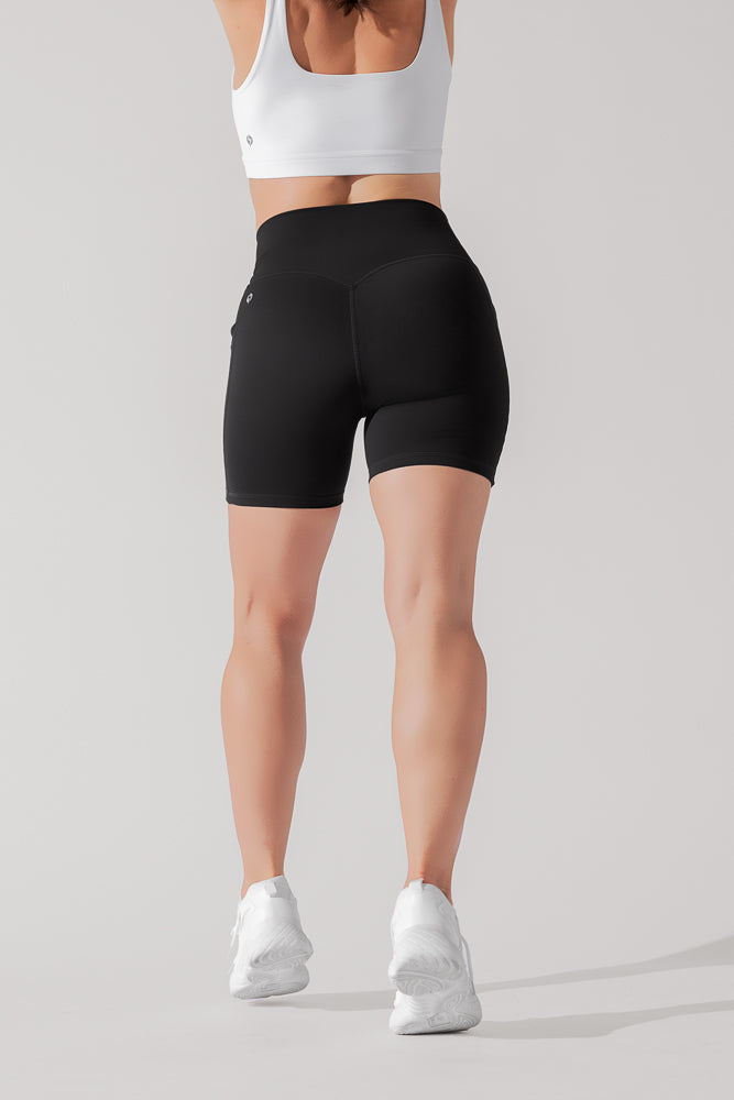 Supersculpt™ Midi Short with Pockets - Black from POPFLEX