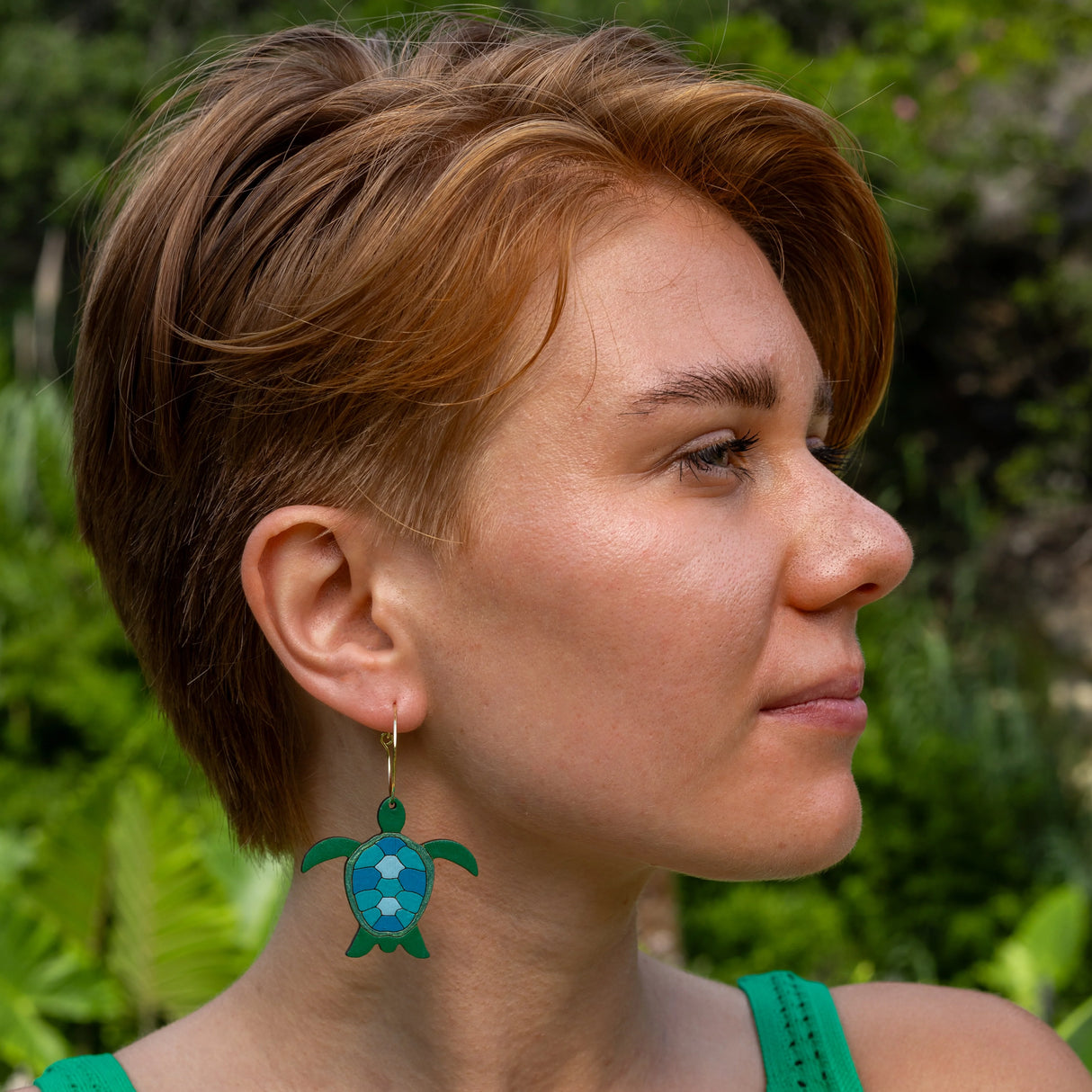 Sea Turtle Hoops from LE CHIC MIAMI