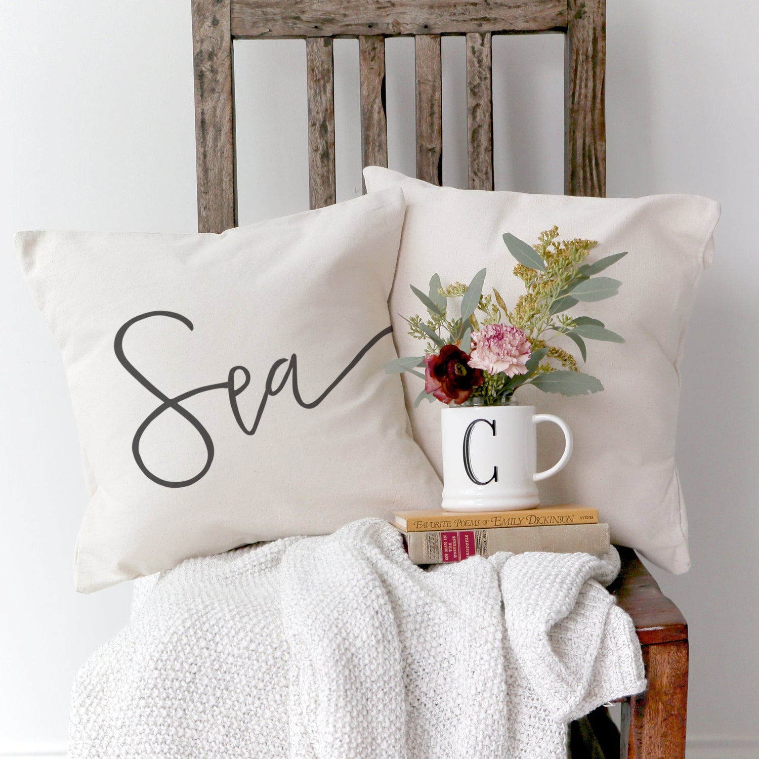 Sea Pillow Cover from The Cotton & Canvas Co.