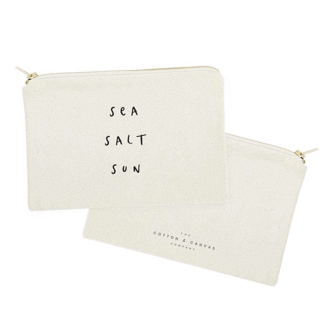 Sea Salt Sun Cotton Canvas Cosmetic Bag from The Cotton & Canvas Co.