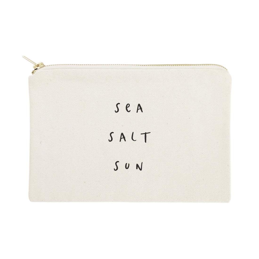 Sea Salt Sun Cotton Canvas Cosmetic Bag from The Cotton & Canvas Co.
