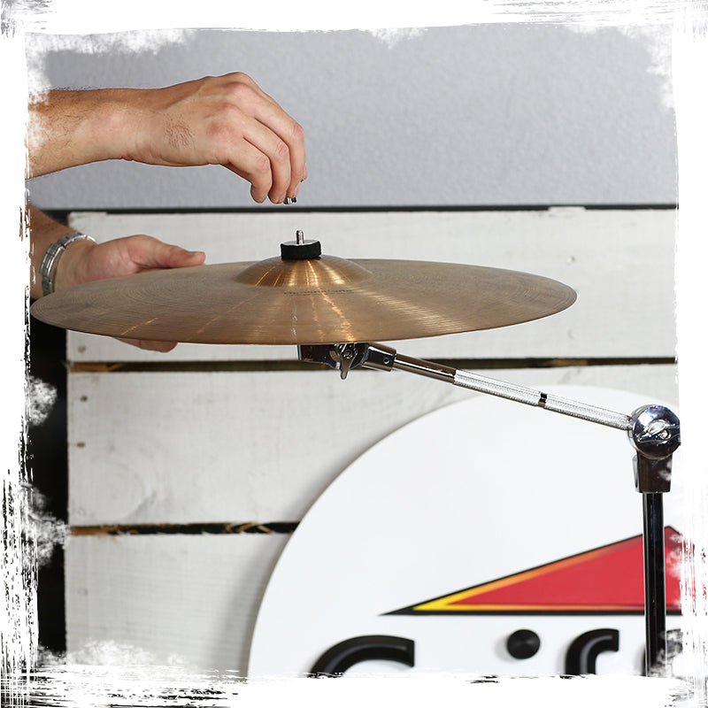 Cymbal Stand With Boom Arm by GRIFFIN (Pack of 2) | Drum Percussion Gear Hardware Set with Double Braced Legs | Counterweight Adapter for Mounting Heavy Duty Crash, Ride, Splash Cymbals For Drummers from GeekStands.com