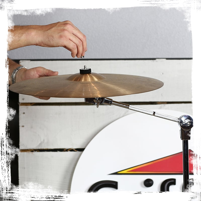 4 PACK Cymbal Boom Stands by GRIFFIN | Drum Kit Percussion Gear Chrome Hardware Set with Double Braced Tripod Legs | Drummers Counterweight Adapter for Mounting Heavy Duty Crash, Ride, Splash Cymbals from GeekStands.com