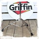 Straight Cymbal Stand by GRIFFIN | Deluxe Percussion Drum Hardware Set for Mounting Medium-Duty Crash, Ride & Splash Cymbals | Double Braced Legs, Slip-Proof Gear Holder | Light for Mobile Drummers from GeekStands.com