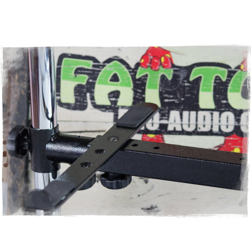 Double DJ Laptop Stand by FAT TOAD - 2 Tier PC Table Holder - Portable Computer Clamp Equipment Rack from GeekStands