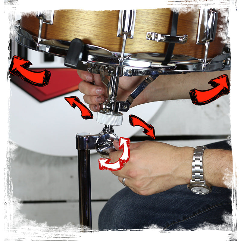 Extended Height Snare Drum Stand by GRIFFIN - Tall Adjustable Height Snare Stand For Practice Pad from GeekStands