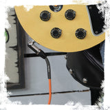 Guitar Cables (6 Pack) Right Angled Instrument Cord by FAT TOAD - 20FT 1/4 Quarter Inch Straight-End 20 GA Wires for Electric Guitar Pedal, Keyboards from GeekStands.com