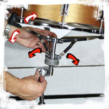 Snare Drum Stand by GRIFFIN - Deluxe Percussion Hardware Base Kit - Double Braced, Light Weight Mount for Standard Snares, Tom Drums & Practice Pad from GeekStands.com
