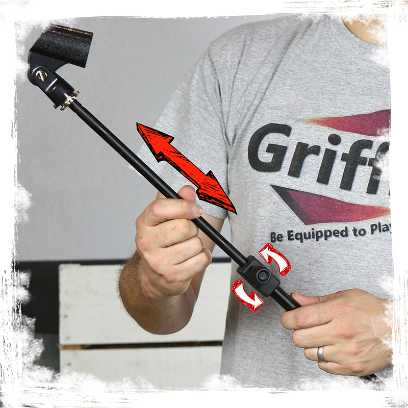 GRIFFIN Microphone Stand Package of 5 with Vocal Unidirectional Handheld Mics & XLR Cables from GeekStands